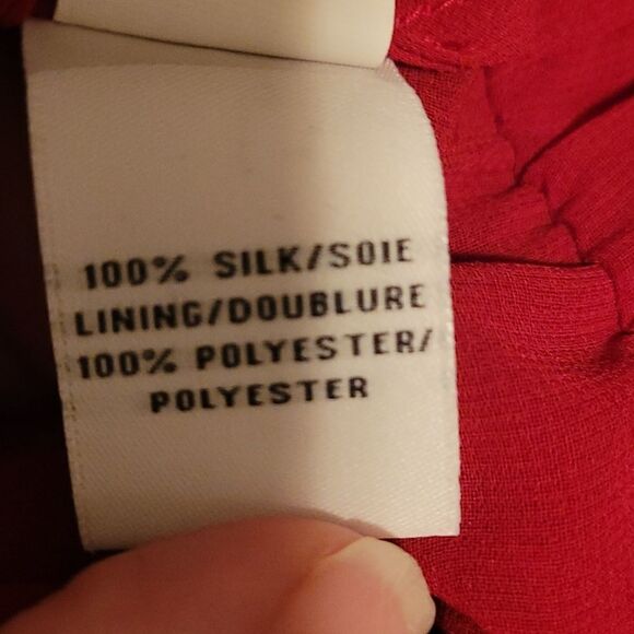 DVF Red silk chiffon draped crowl Reara Dress - Picture 8 of 9